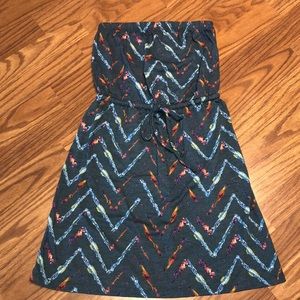 Mossimo Chevron Strapless Dress
